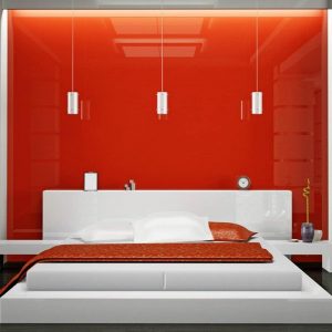 طراحی اتاق خواب با شیشه رنگی - تترافرم
