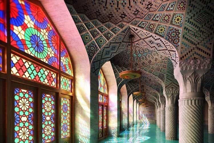 شیشه رنگی ارسی