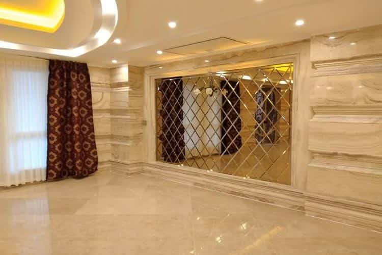 آینه کاری دیوار راهرو