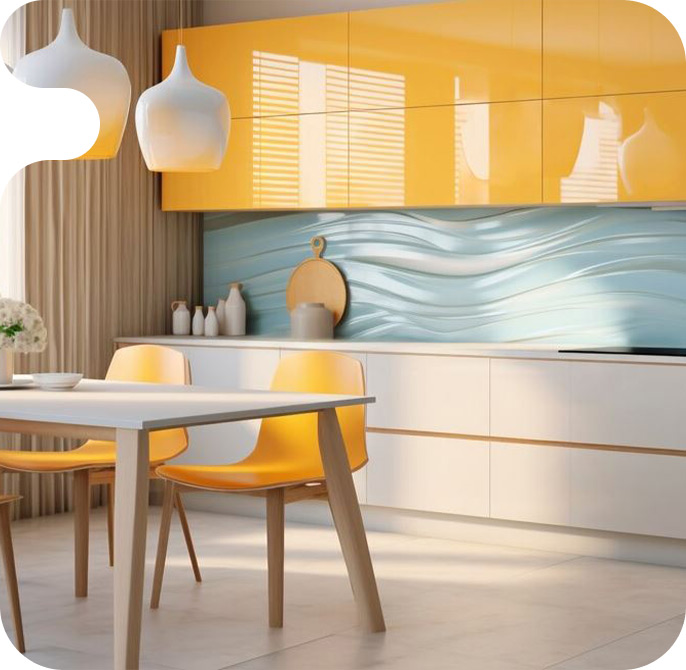 قیمت شیشه رنگی بین کابینتی